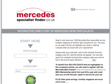 Tablet Screenshot of mercedesspecialistfinder.co.uk